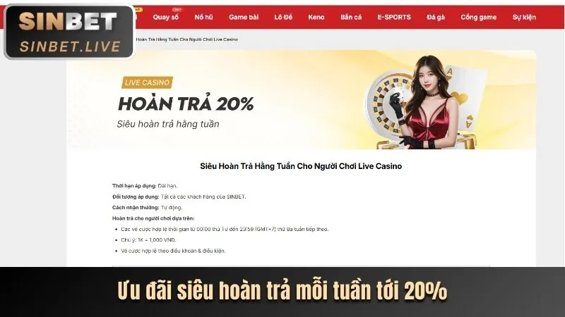Thưởng nạp lại khi chơi trang đánh bài baccarat